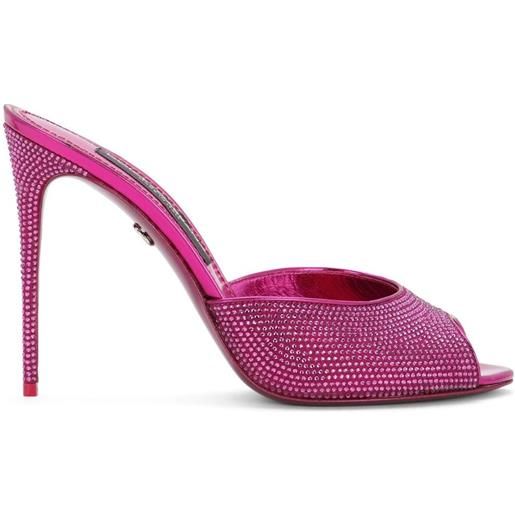 Dolce & Gabbana mules con strass - rosa