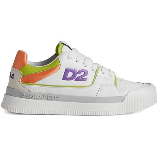 Dsquared2 sneakers con logo goffrato - bianco