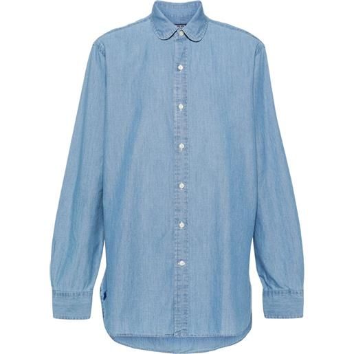 Polo Ralph Lauren camicia denim con colletto classico - blu