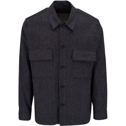 Vince giacca-camicia con tasche - grigio