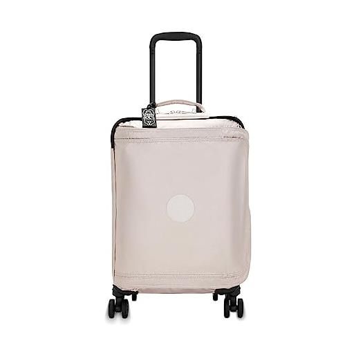 Kipling spontaneous s, valigia con 4 ruote girevoli 360°, serratura tsa integrata, 53 cm, 37.5 l, metallic glow