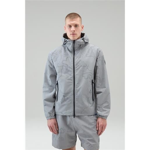 Woolrich uomo giacca reflective in tessuto ripstop grigio taglia xxl