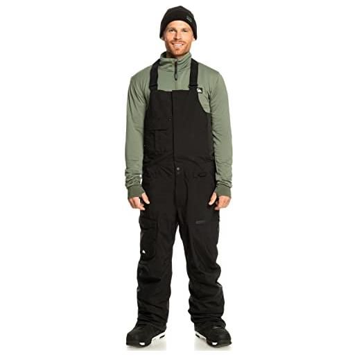 Quiksilver utility salopette tecnica da snowboard da uomo nero