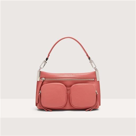 Coccinelle borsa a mano in pelle stampa shiny goat Coccinelle hyle shiny goat small