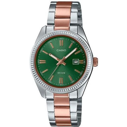 Casio Collection orologio casio ltp-1302prg-3avef bicolore quadrante verde