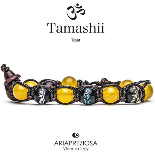 Tamashii bracciale Tamashii bhs200-62 mantra in agata gialla