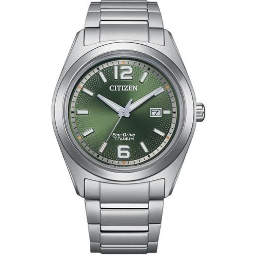 Citizen orologio Citizen of supertitanium aw1641-81x verde