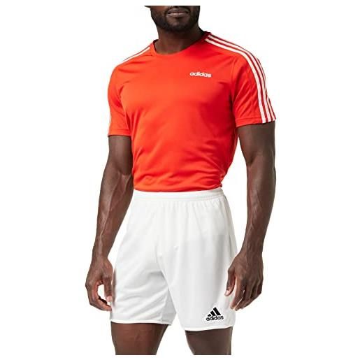 Adidas parma 16 sho wb short per uomo, rosso/bianco (rojpot/bianco), it: 7-8 anni ( taglia produttore: 128 )
