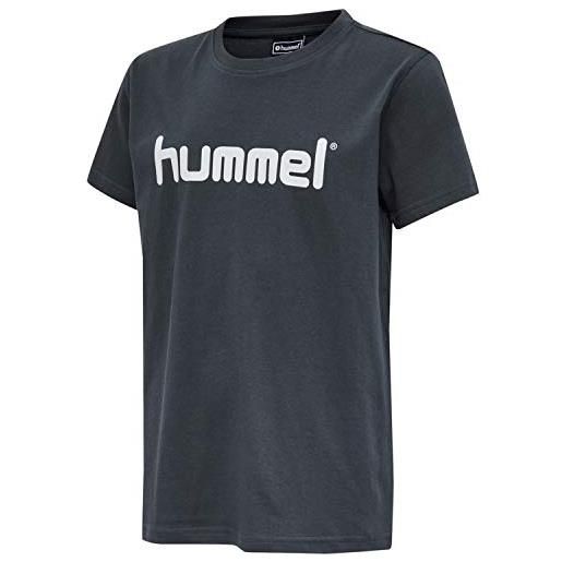 hummel go kids cotton logo t-shirt s/s, india ink, 116