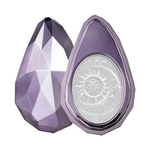 KARLOR paletta illuminante viola diamond highlighter per il viso con brillantini luccicanti per il trucco del viso e il trucco del viso viola (02#)