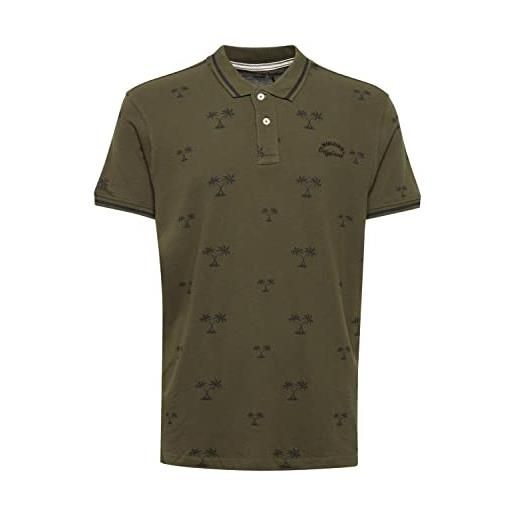 b BLEND blend polo, forest night (190414), xl uomo