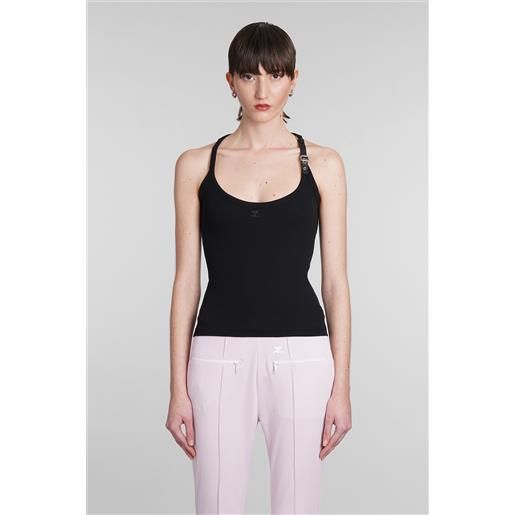 Courreges topwear in cotone nero