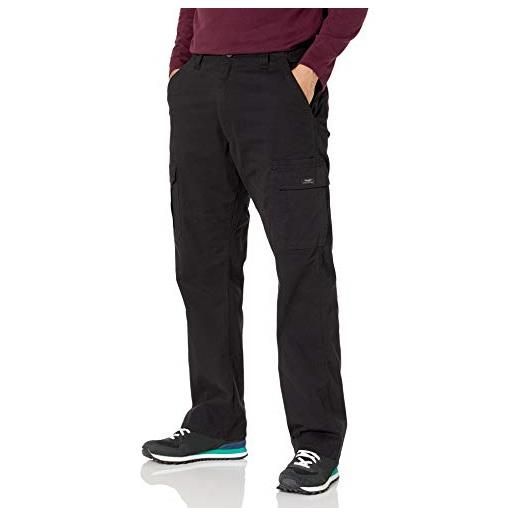 Wrangler authentics stretch cargo pant pantaloni casual, nero, w33 / l34 uomo