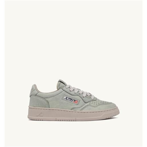 autry sneakers medalist low in pelle nappa colore chateaux gray