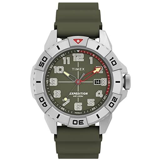Timex orologio analogico al quarzo uomo con cinturino in silicone tw2v40700