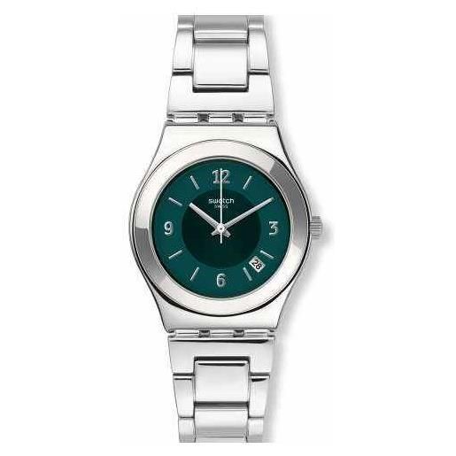 Swatch / irony / middlesteel / orologio donna / quadrante verde / cassa e bracciale acciaio