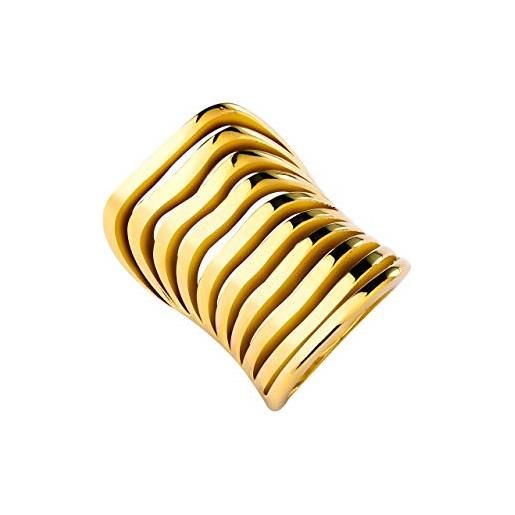 Elixa el124-2636-13 anello donna in acciaio inox oro - misura 13, acciaio inossidabile