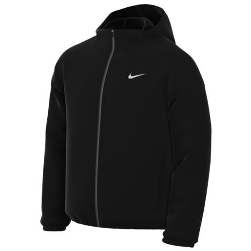Nike fb7482-010 m nk df form hd jkt giacca uomo black/reflective silv taglia l