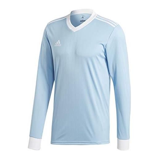 adidas football app generic maglia a maniche lunghe, blu (clear blue/white), s-l uomo