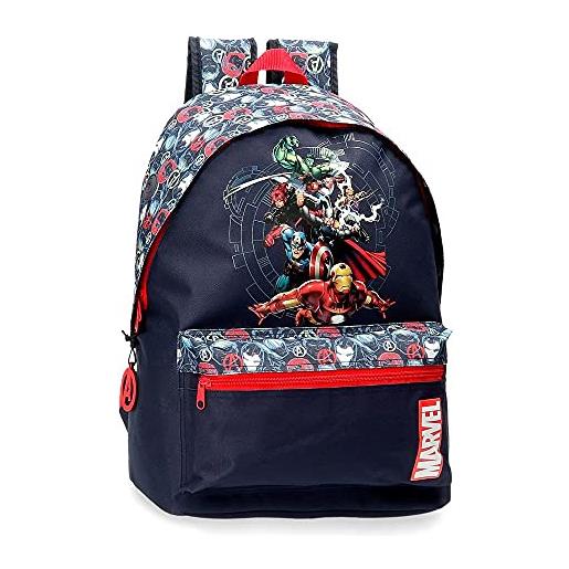 Marvel avengers team, bagagli borsa messenger bambini e ragazzi, blu (blue), 31x42x17.5 cms