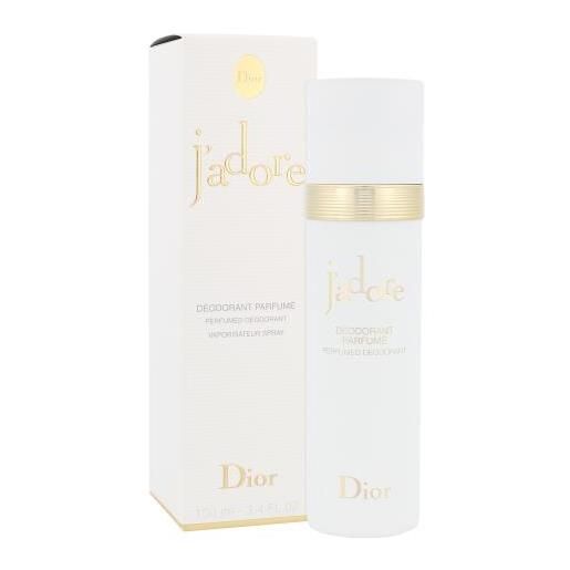 Christian Dior j'adore 100 ml spray deodorante senza alluminio per donna