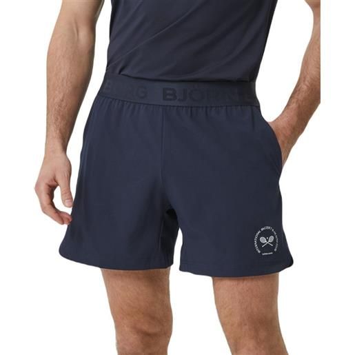 Björn Borg pantaloncini da tennis da uomo Björn Borg ace graphic short shorts - night sky