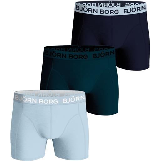Björn Borg boxer sportivi da uomo Björn Borg cotton stretch boxer 3p - blue/green/navy blue