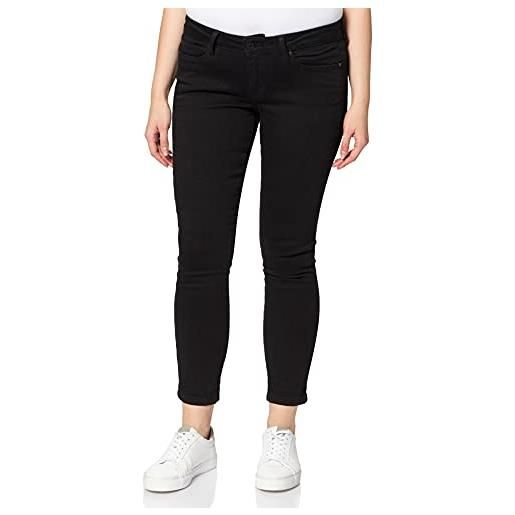 Pepe Jeans soho slim fit mid waist, jeans donna, nero (000denim 999), 25w/30l
