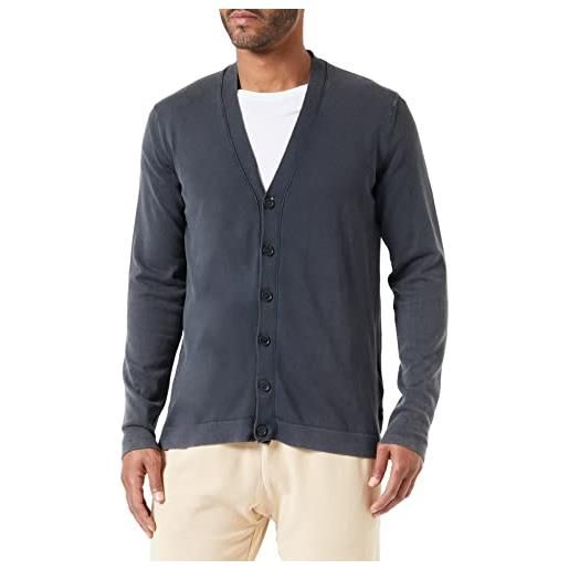 REPLAY giacca in maglia uomo con chiusura con bottoni, nero (black 098), xl
