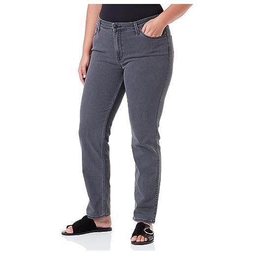 Lee marion straight jeans, grigio, 44 it (30w/31l) donna