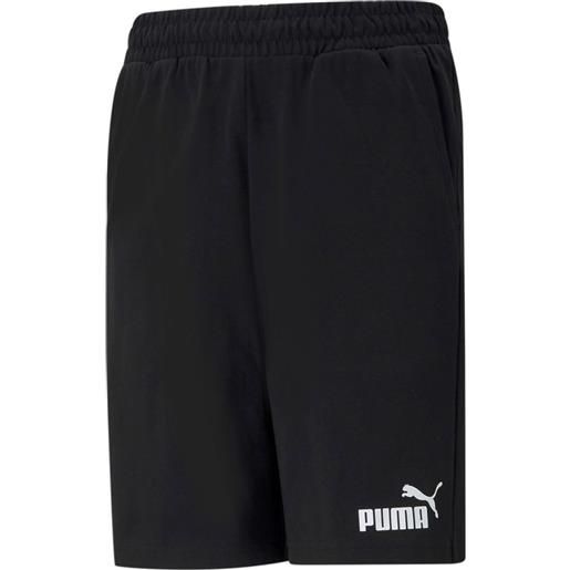 Puma essential jersey short black da bambino