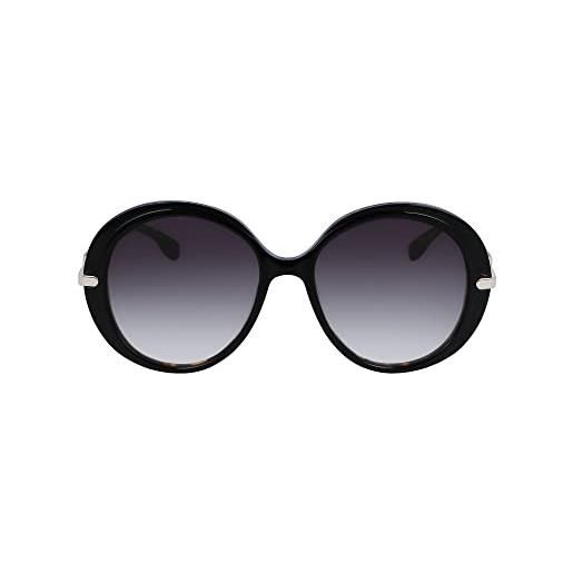 Karl lagerfeld kl6084s sunglasses, 017 black/tortoise, 55 unisex