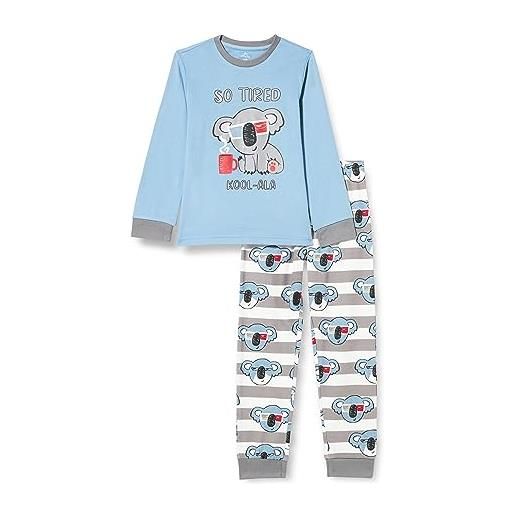 Chicco, pigiama lungo in cotone, bambini e ragazzi, azzurro, 4 anni