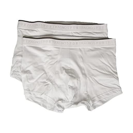 RAGNO confezione 2 boxer parigamba uomo sport articolo 60147w, 010b bianco, xl