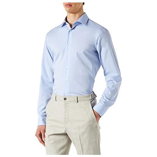 Seidensticker shaped business kent a maniche lunghe camicia, azzurro, 45 uomo