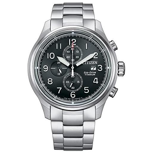 Citizen orologio cronografo eco-drive uomo con cinturino in titanio ca0810-88x