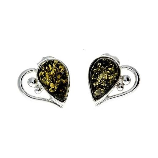 SilverAmber Jewellery silver. Amber - donna - orecchini in argento 925 e ambra - m194, ambra, ambra