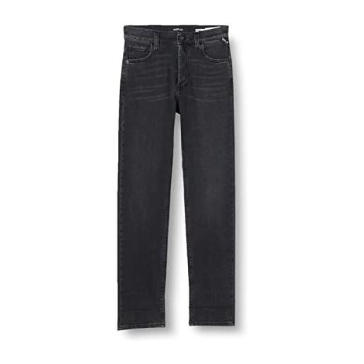 REPLAY jeans donna maijke straight fit elasticizzati, blu (medium blue 009), w32 x l30