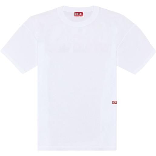DIESEL t-shirt bianca uomo DIESEL stampa retro fotografica t-boxt n11