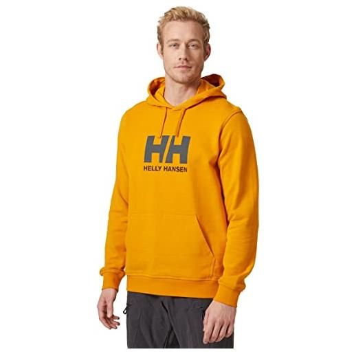 Helly Hansen uomo hh logo hoodie, giallo, m