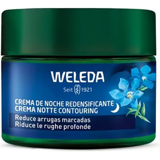 Weleda italia crema notte contouring genziana blu & stella alpina 40 ml