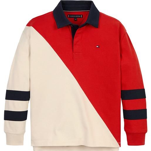 Tommy hilfiger colorblock rugby polo ss