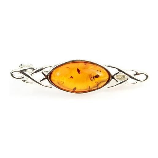 SilverAmber Jewellery gioiello in argento sterling 925 e ambra baltica - spilla gl808