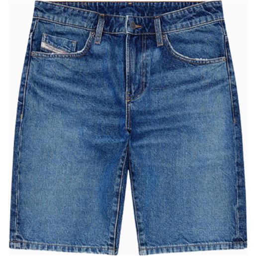 DIESEL shorts di jeans slim blu medio uomo DIESEL 0dqag