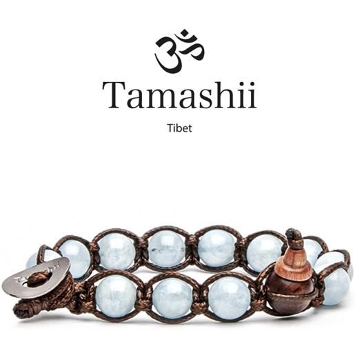 Tamashii bracciale Tamashii a un giro da 8mm in acquamarina bhs900-255