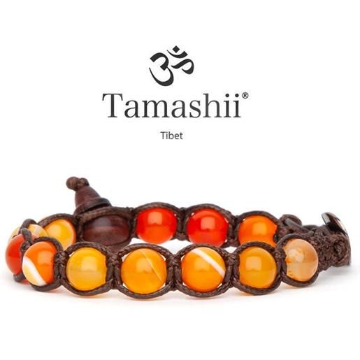 Tamashii bracciale Tamashii bhs900-284 in agata arancione striata