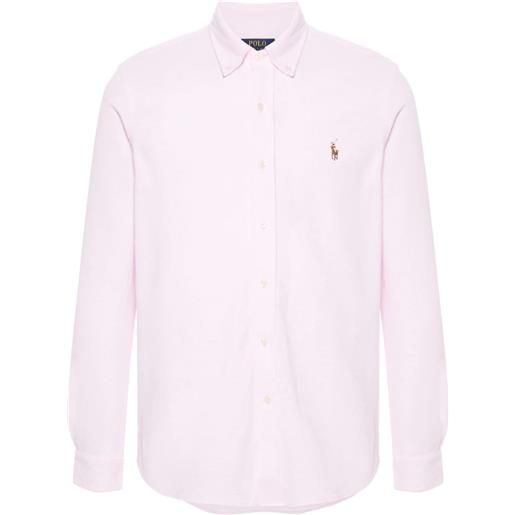 Polo Ralph Lauren camicia con ricamo polo pony - rosa