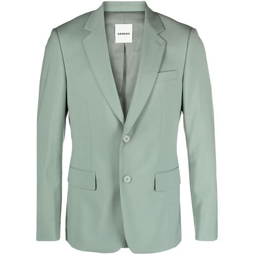SANDRO giacca monopetto - verde