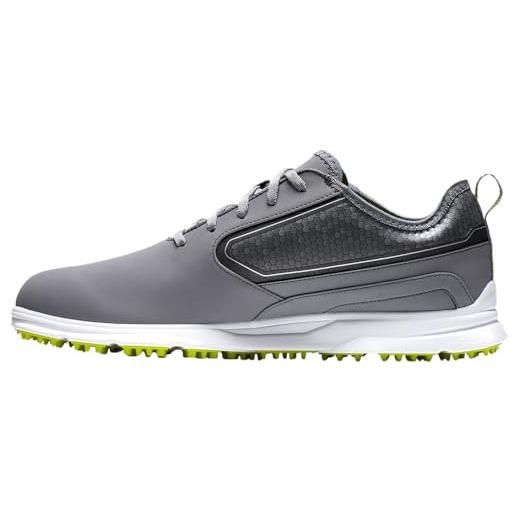 Footjoy superlites xp, scarpe da golf uomo, grey/white/lime, 43 eu