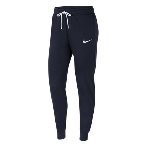 Nike team club 20 pantaloni sportivi, blu (ossidiana/bianco), s donna